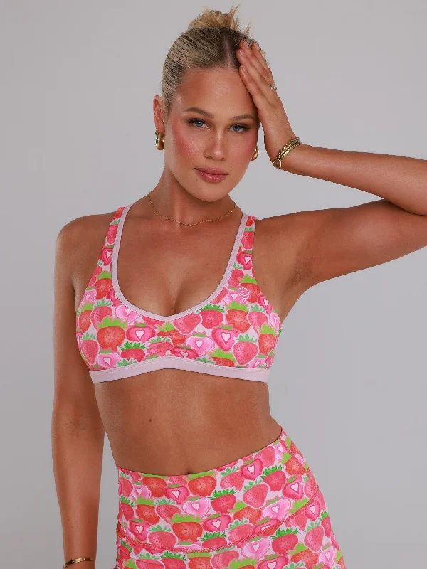 Coral Turquoise Sports Bra for Versatility -LOVERS BRA TOP