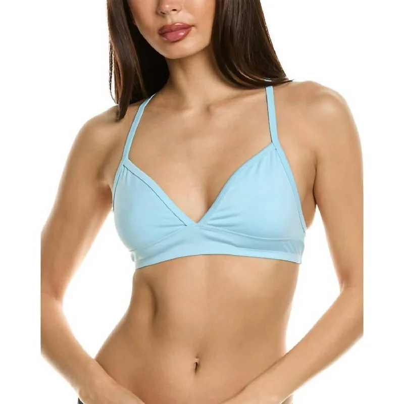 Plum Emerald Sports Bra for Freedom -Billie Bralette In Baby Blue