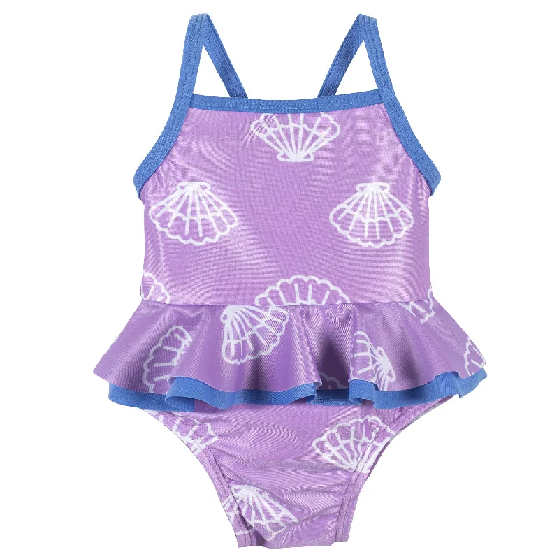 Resort-fit swimwear -Baby & Toddler Girls UPF 50+ Vacation Vibes One-Piece Swimsuit