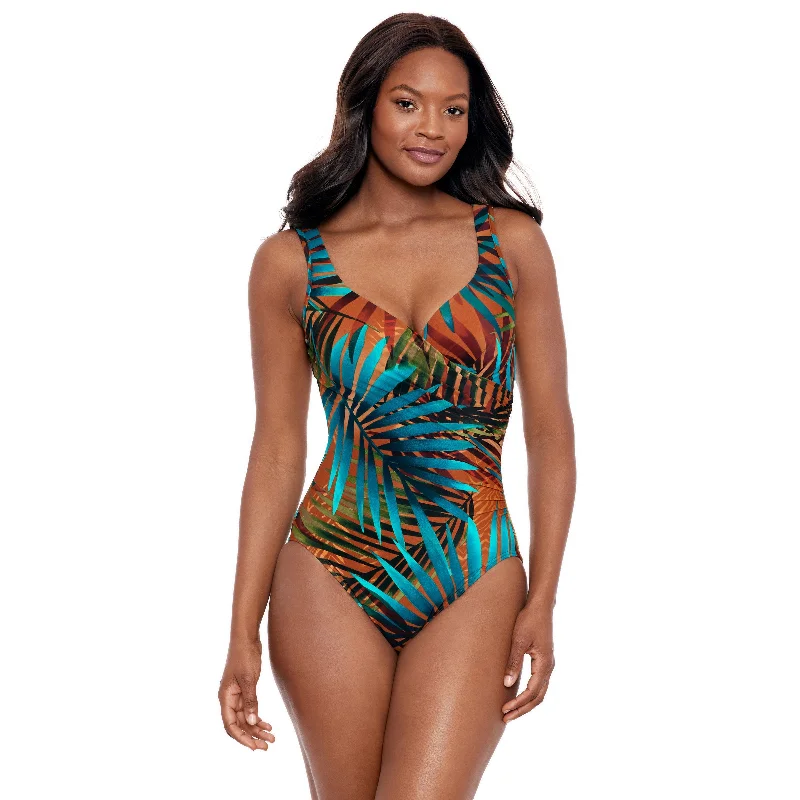 Class-core swimwear -Miraclesuit Tamara Tigre It's A Wrap One Piece