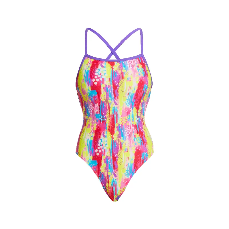 Resort-core swimwear -Splat Stat | Ladies Strapped In One Piece