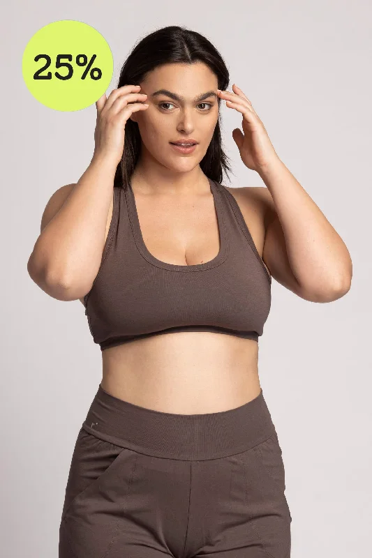 Dual Hue Sports Bra for Contrast -I'mPerfect Racer-Back Bra 25%off