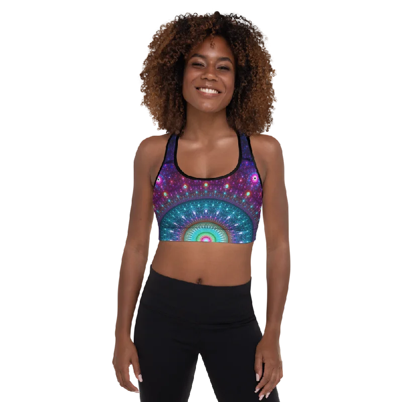 Sprint Support Sports Bra for Running -Goa Vibes Womens Padded Sports Bra