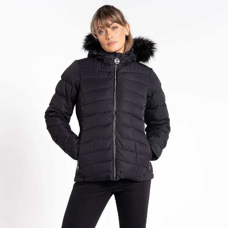 Glow-fit sports jacket -Dare2b Womens Glamorize III Waterproof Padded Ski Jacket