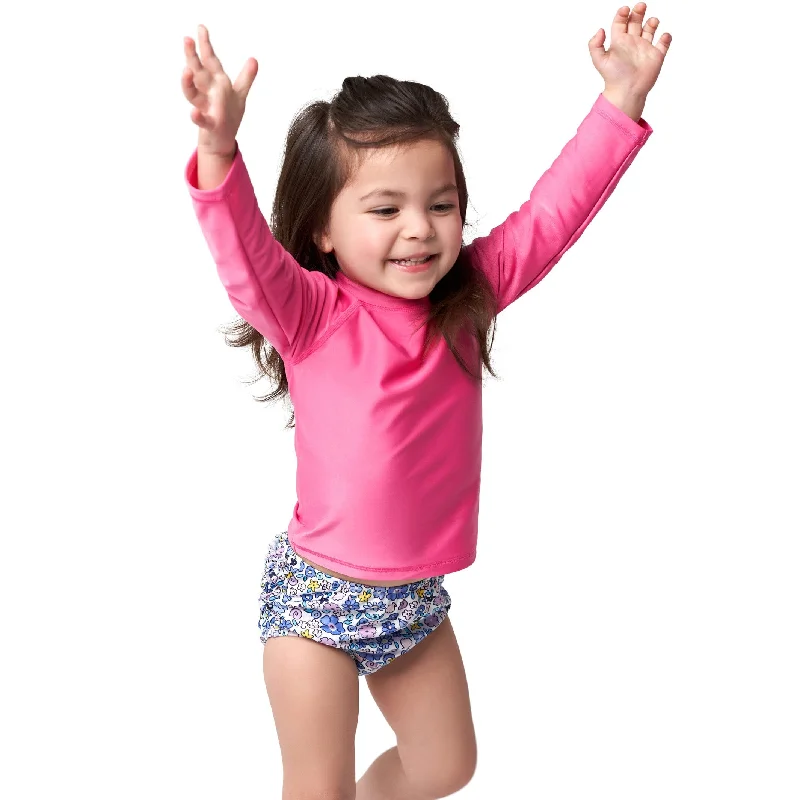 Short-core swimwear -Baby & Toddler Neutral UPF 50+ Pink Rash Guard