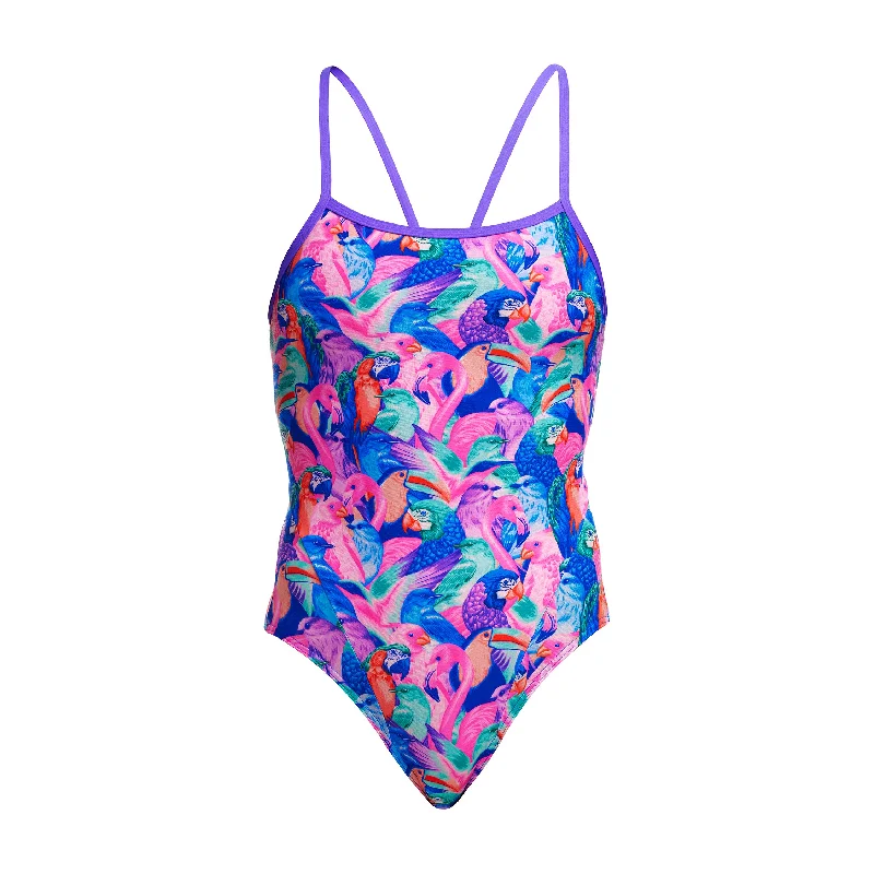 Leaf-fit swimwear -Birds Gone Wild | Ladies Single Strap One Piece