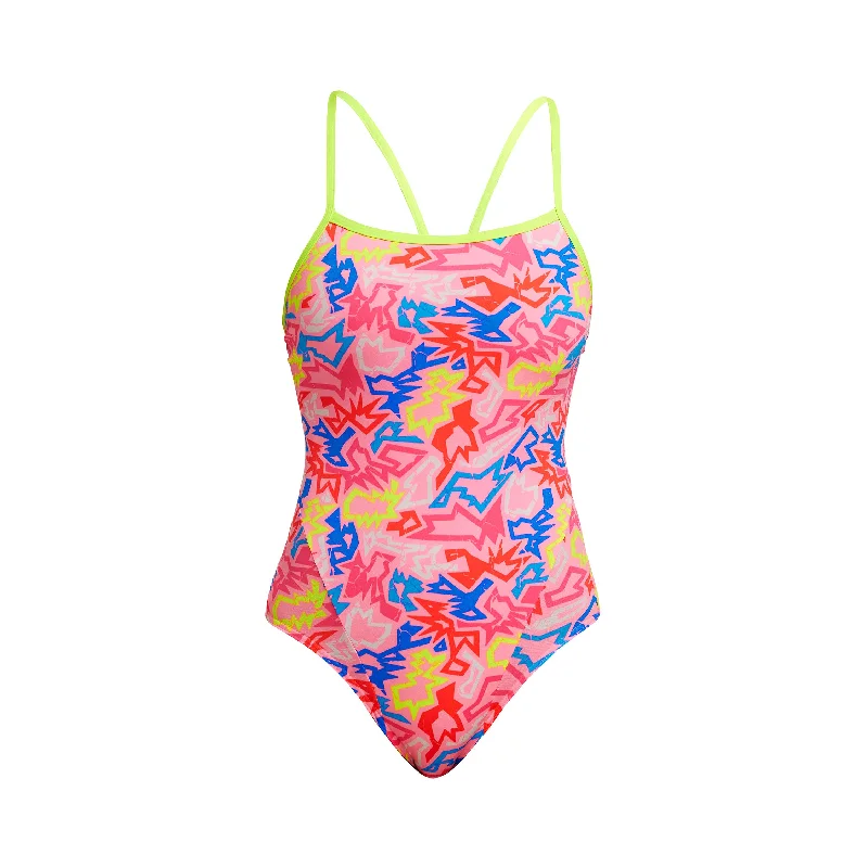 Dry-fit swimwear -Rock Star | Ladies Single Strap One Piece