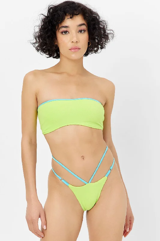 Tie-fit swimwear -Jean Terry Bandeau Bikini Top - Siren