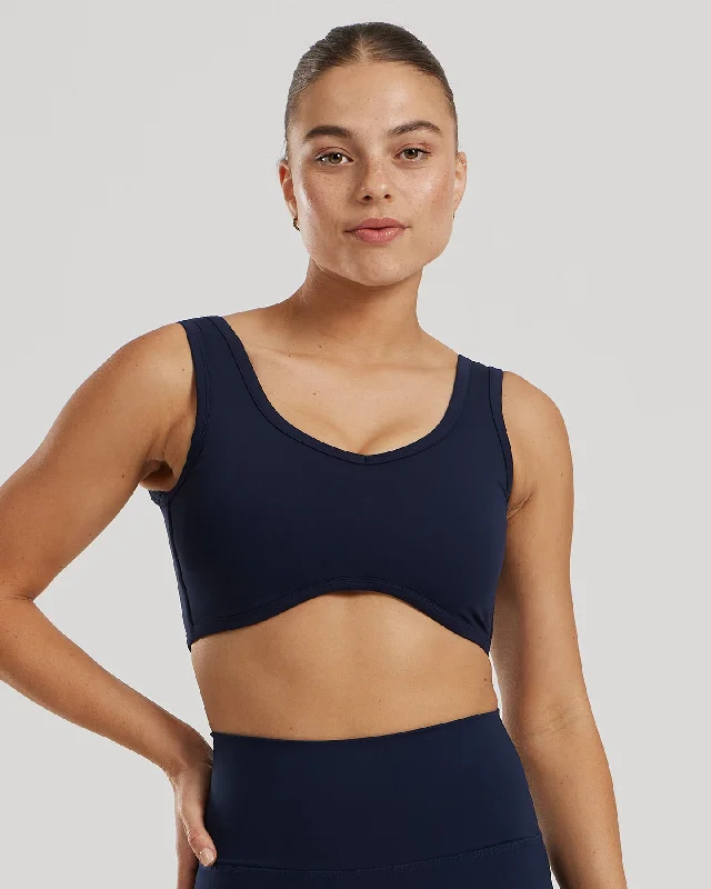 Graphite Blush Sports Bra for Weights -Essential Contour Bra | Sapphire Blue