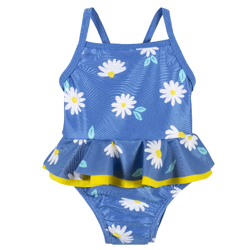 Mesh-core swimwear -Baby & Toddler Girls UPF 50+ Darling Daisy One-Piece Swimsuit