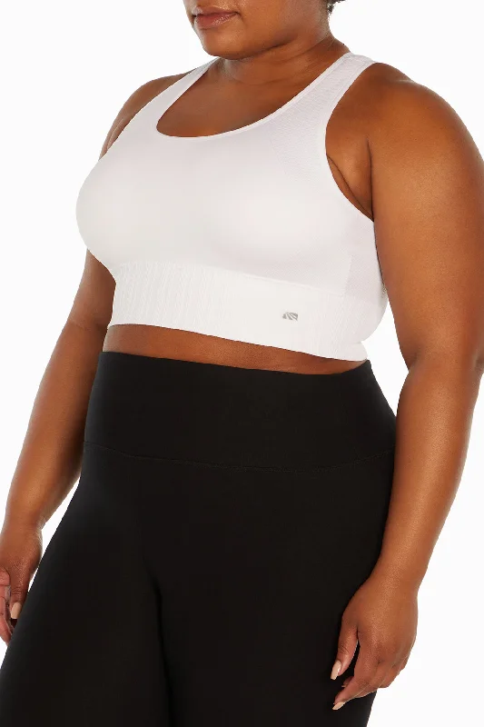 Blush Graphite Sports Bra for Flair -Cathy Seamless Sports Bra (Plus Size)