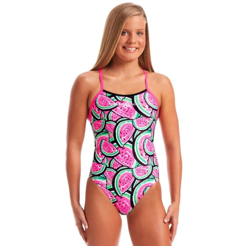 Class-fit swimwear -MELON CRUSH | AMANZI WOMENS ONE PIECE