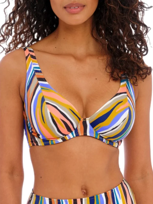 Class-core swimwear -Torra Bay High Apex Bikini Top - Multi