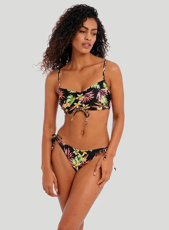 Emerald Geo Sports Bra for Hold -Freya Swimwear: Savanna Sunset Underwired Bralette Bikini Top Multi