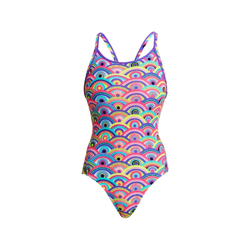 Black core swimwear -EYE CANDY | LADIES DIAMOND BACK ONE PIECE