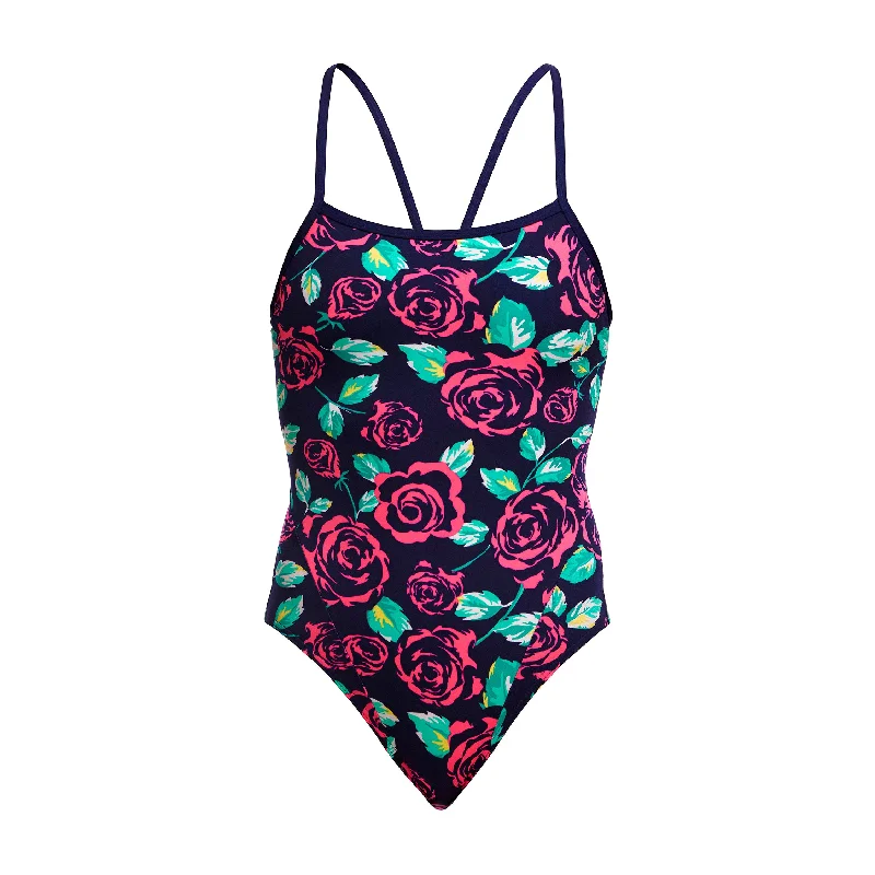 Tri-core swimwear -Feeling Rosy | Ladies Single Strap One Piece