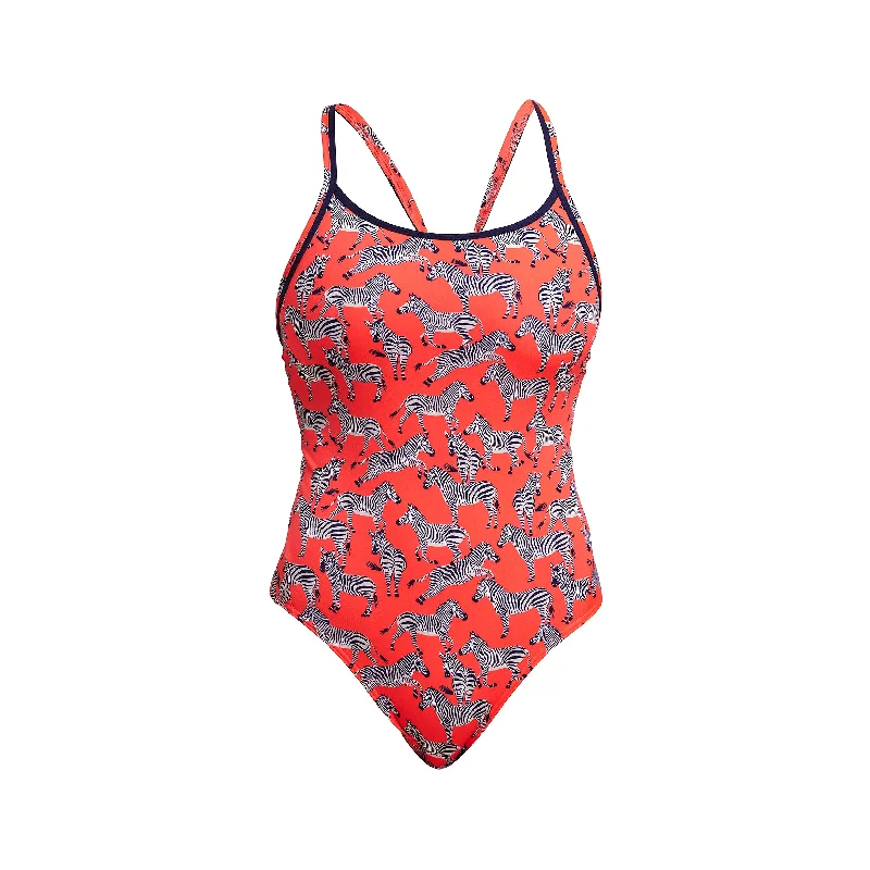 One-piece fit swimwear -Hot To Trot | Ladies Diamond Back One Piece