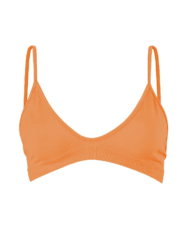 Citron Violet Sports Bra for Ease -BLISSFUL Bikini Bra Top | Apricot