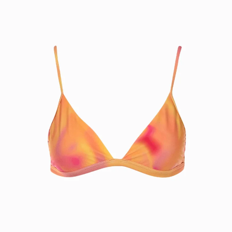 Plum Stay Sports Bra for Freedom -Bralette Bikini Top | Flaming Tie-Dye