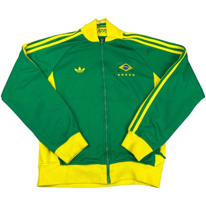 Plum Ultra Sports Bra for Trend -2010s Adidas Green & Yellow Brazil Tracksuit Jacket Track Top Small