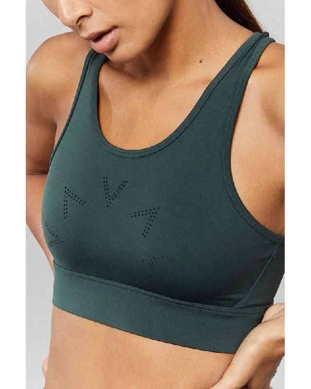 Pine Impact Sports Bra for Versatility -Varley Berkeley Bra - Womens - Darker Spruce Green