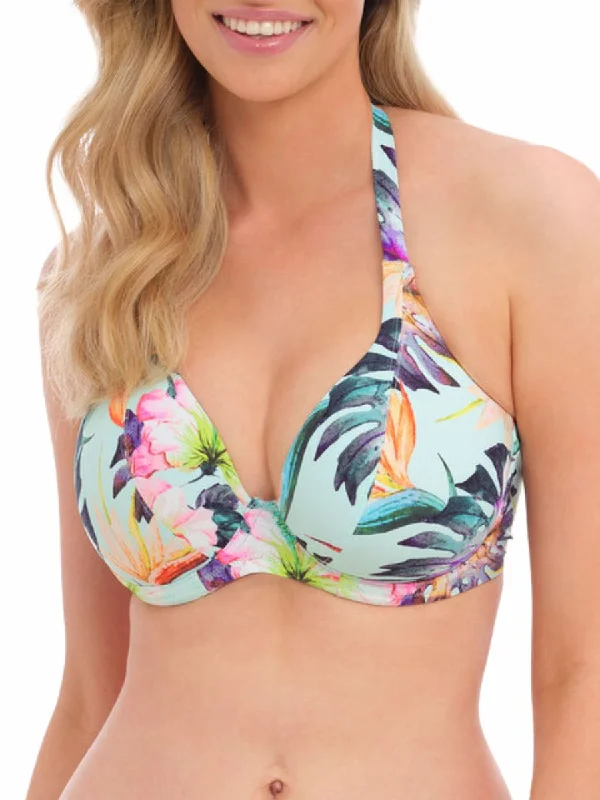 Cup-fit swimwear -Paradiso Halter Bikini Top - Soft Mint