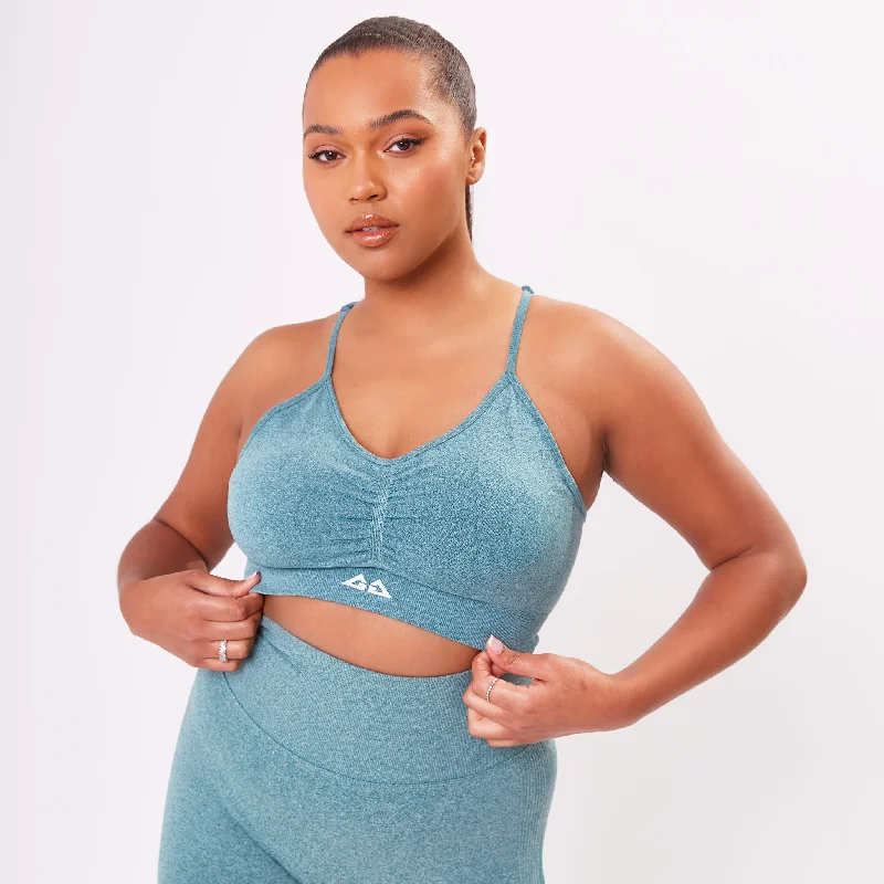 Blush Graphite Sports Bra for Layering -The 'Energy' Sports Bra - Teal