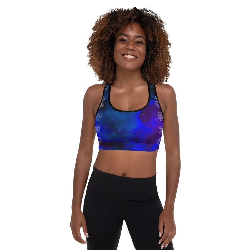 Citron Sports Bra for Visibility -Mystic Meta Womens Padded Sports Bra