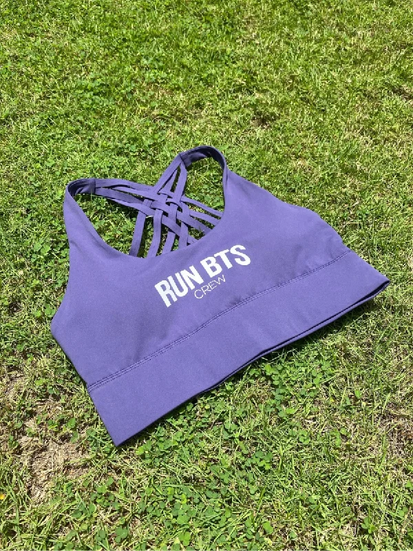 Citron Violet Sports Bra for Ease -BTS : RunBTS Crew Sports Bra