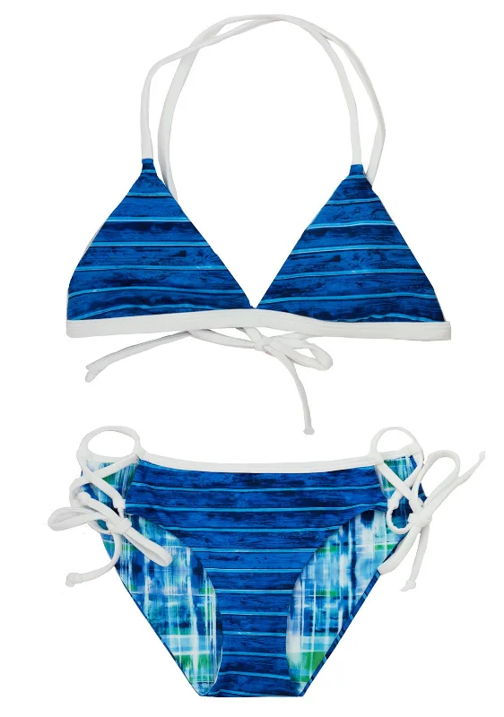 Bikini core swimwear -Aquazul Bikini - 2-Piece | Reversible | Triangle Style | Girls 10-14