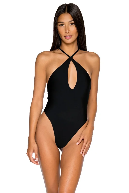 Halter-fit swimwear -B Swim Black Out Lawless One Piece