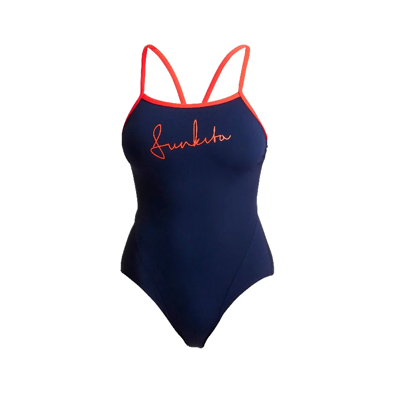 Smooth-fit swimwear -Ocean Fire | Ladies Single Strap One Piece