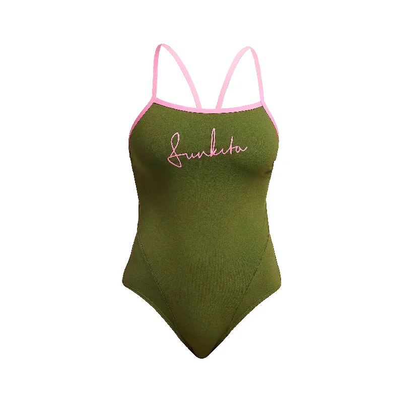 High-core swimwear -Glamo Camo | Ladies Single Strap One Piece