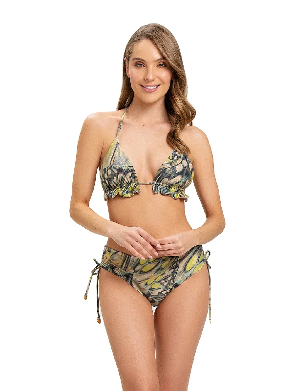 Stretch-fit swimwear -Bikini Dunes Triangle / Aroa Blossom Stories