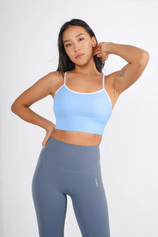 Violet Silk Sports Bra for Light -Serene Bra [2-Piece Top Only]