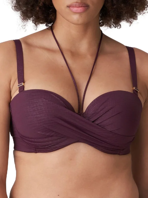 Neck-core swimwear -Dalyan Strapless Bikini Top - Wine