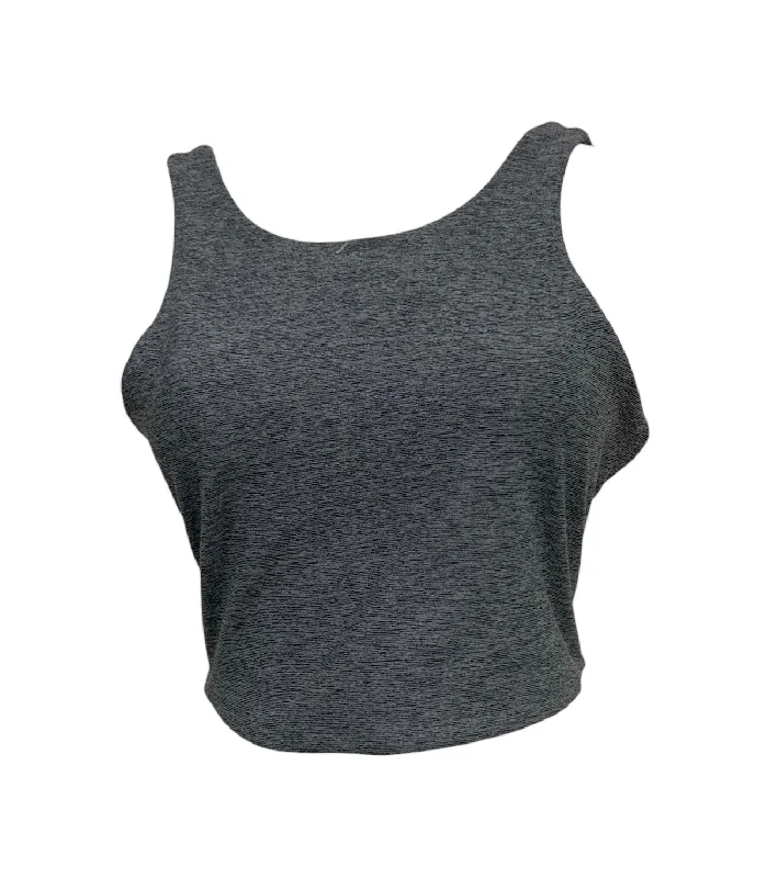 Clean Line Sports Bra for Minimalism -Outdoor Voices Women's Sport Bra M Gray