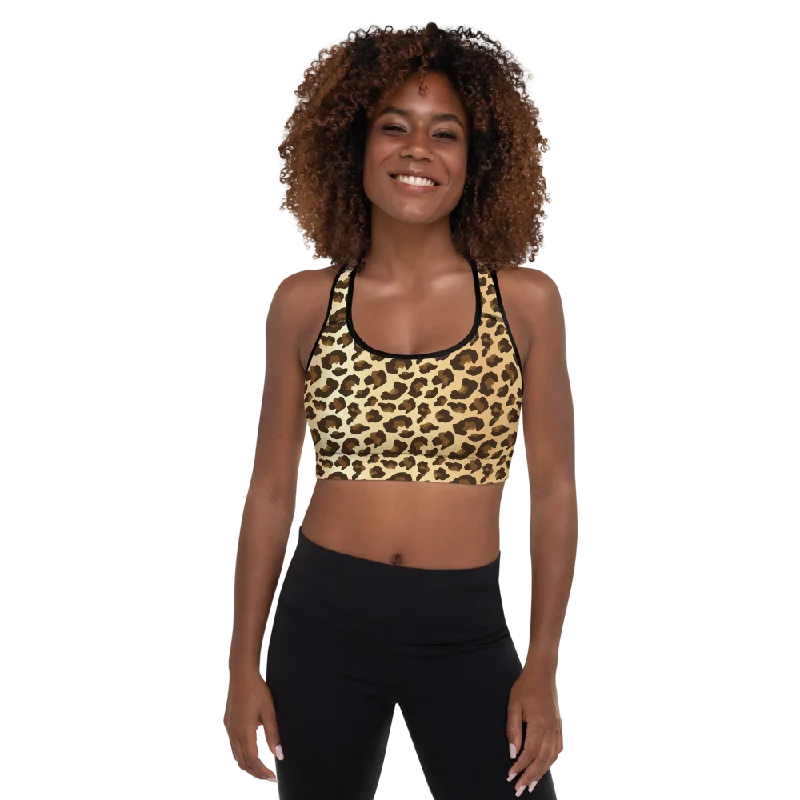 Rugged Navy Sports Bra for Strength -Jaguar Padded Sports Bra