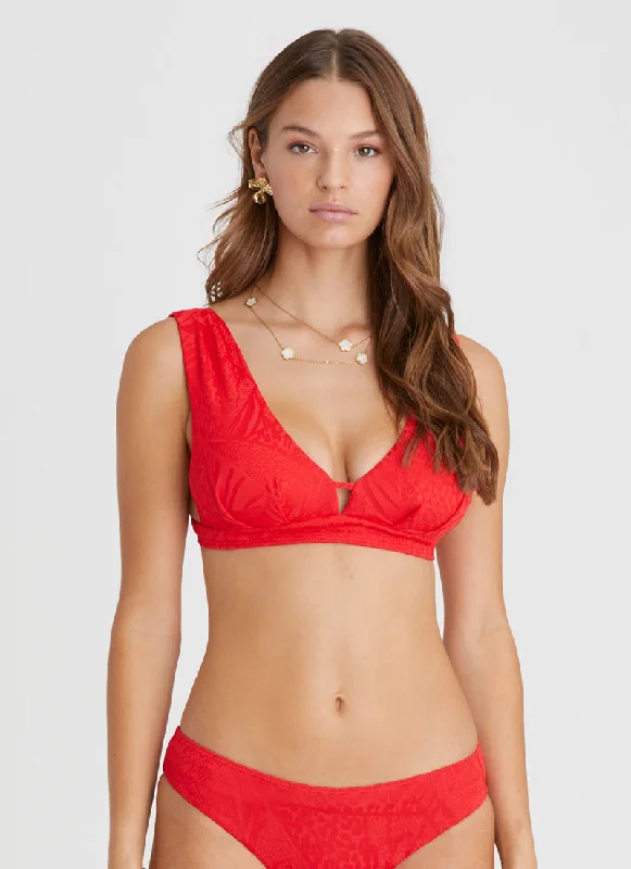 High-fit swimwear -Rossa Celeste D/DD Cup Top