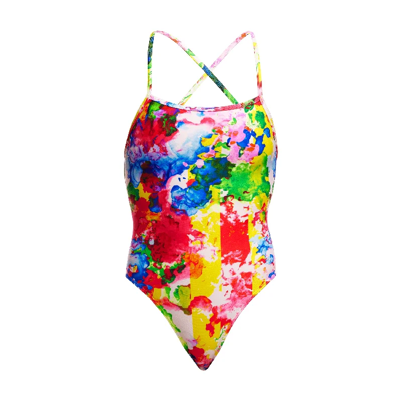 Logo-core swimwear -Ink Jet | Ladies Strapped In One Piece