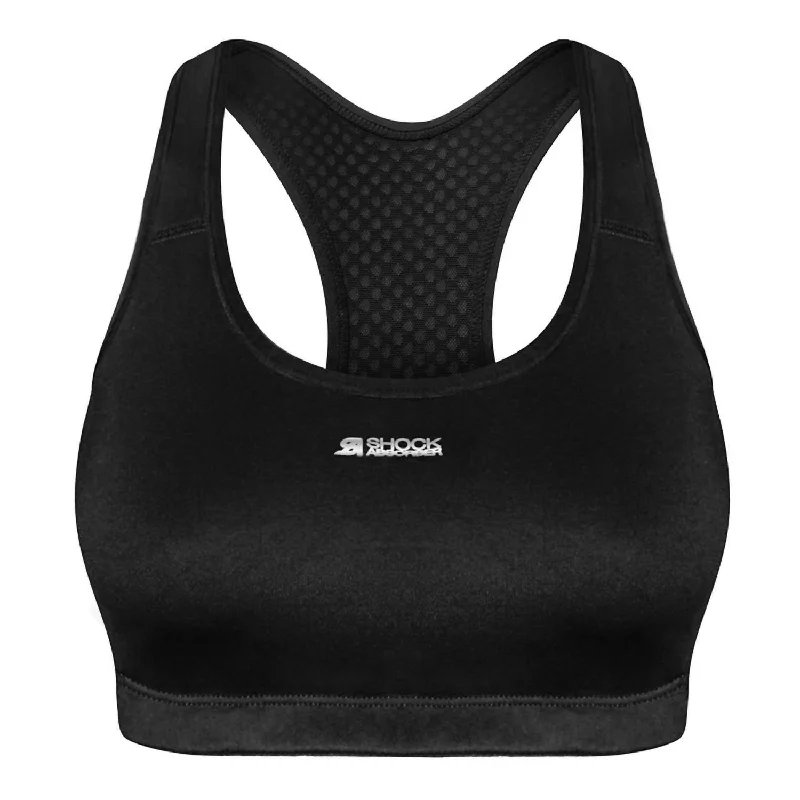 Citron Violet Sports Bra for Ease -Women's Crop Top Sports Bra In Black