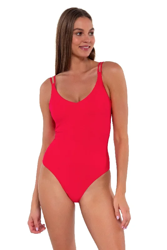 Trip-fit swimwear -Sunsets Geranium Veronica One Piece