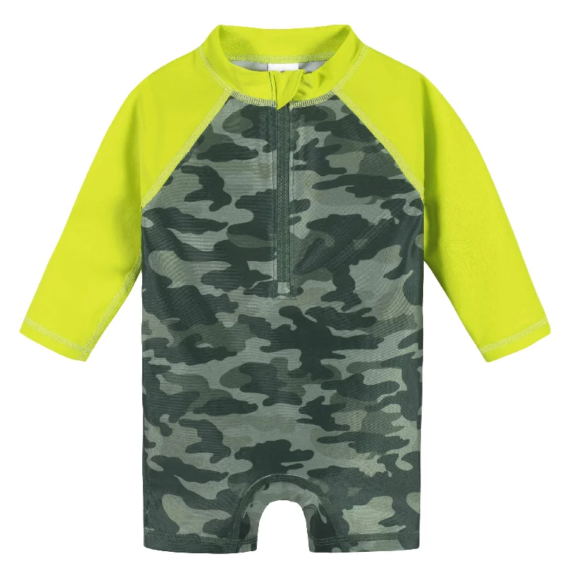 Tie-fit swimwear -Baby & Toddler Boys UPF 50+ Later Gator Rash Guard