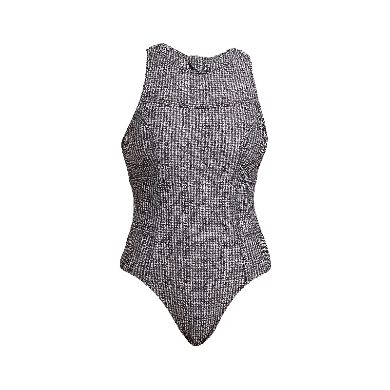 Logo-core swimwear -Dark Hound | Ladies Hi Flyer One Piece