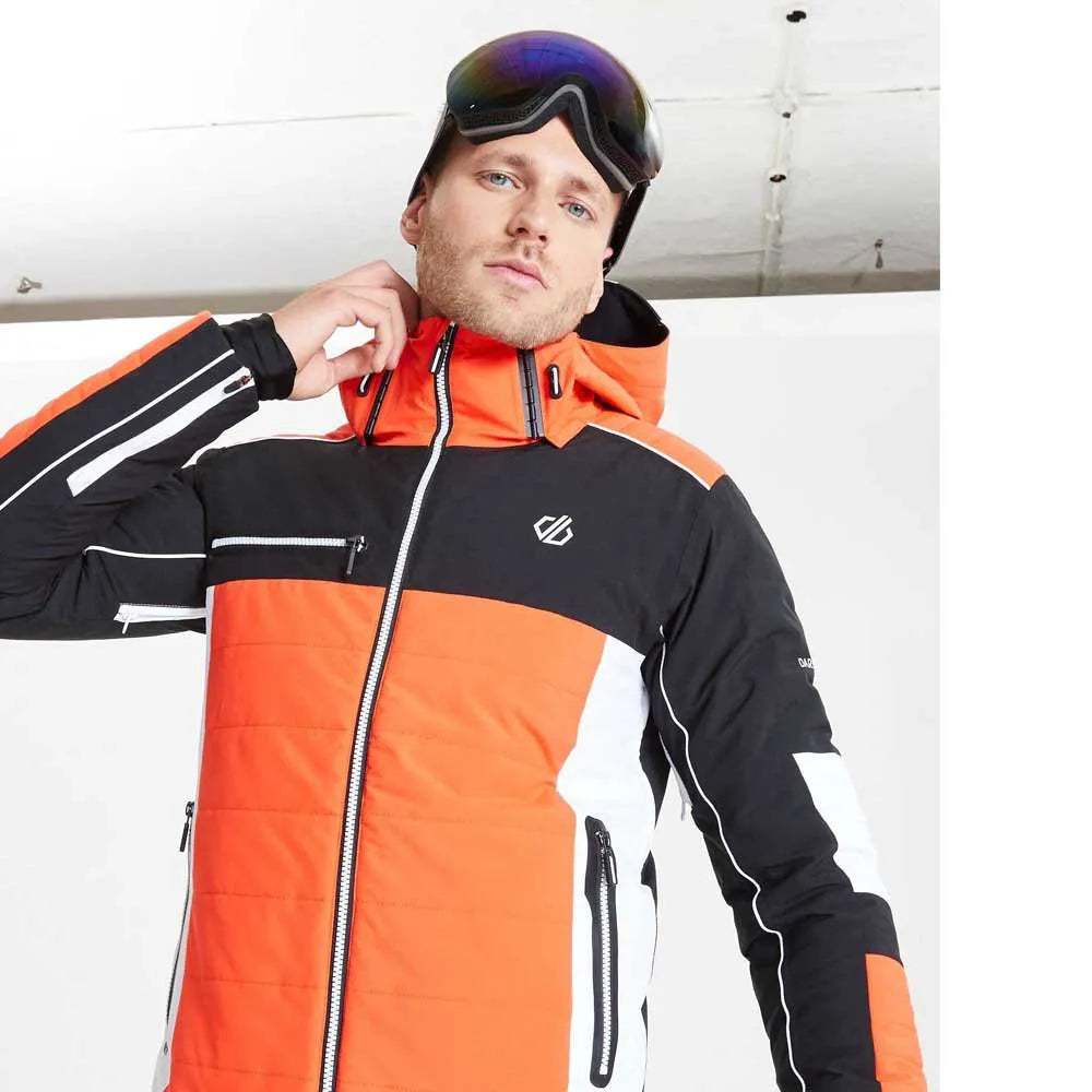 Warm-core sports jacket -Dare2b Mens Out Force Waterproof AEP Kinematics Ski Jacket