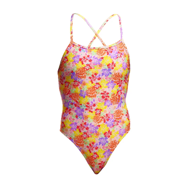 Sport-fit swimwear -Summer Garden | Ladies Tie Me Tight One Piece