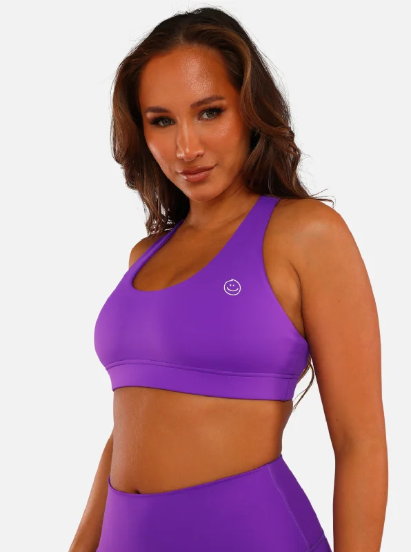 Pine Navy Sports Bra for Versatility -BUSY BEE SPORTS BRA