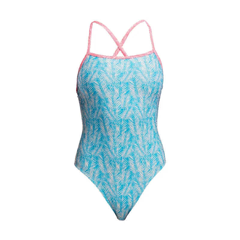 White fit swimwear -Palm Star | Ladies Tie Me Tight One Piece