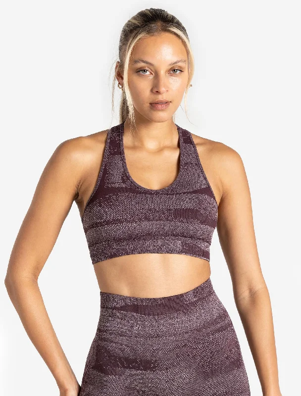 Navy Comfort Sports Bra for Style -Boost Seamless Sports Bra - Cherry