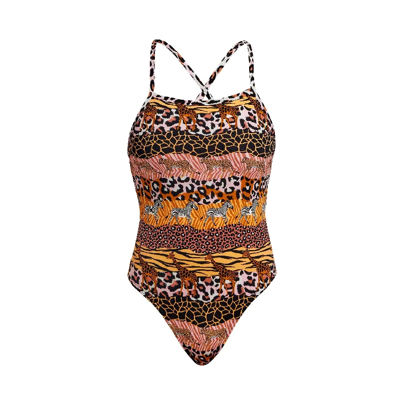 Dry-core swimwear -Zoo Life | Ladies Tie Me Tight One Piece